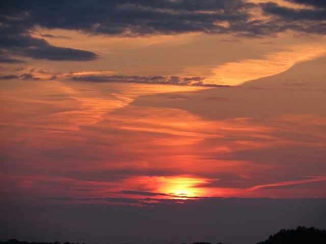 Free Sunset Beautiful photo and picture