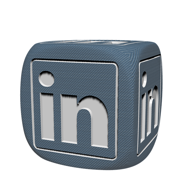 Free linkedin socialmedia cube illustration