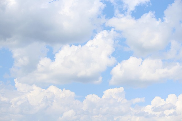 Free White Cloud Blue Sky photo and picture