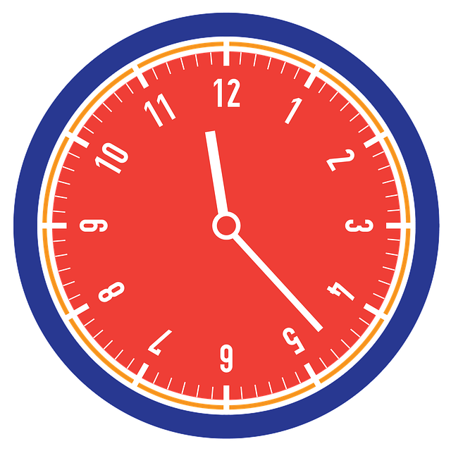 Free o'clock time rattle illustration