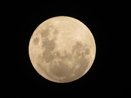 Luna, Eclipse Penumbral, Cielo, Lual