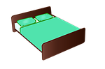bed, bedroom, furniture