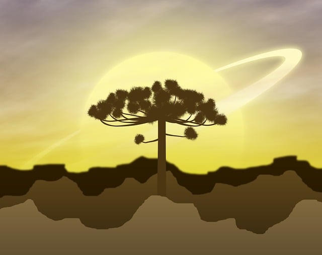 Free dream fantasy tree illustration