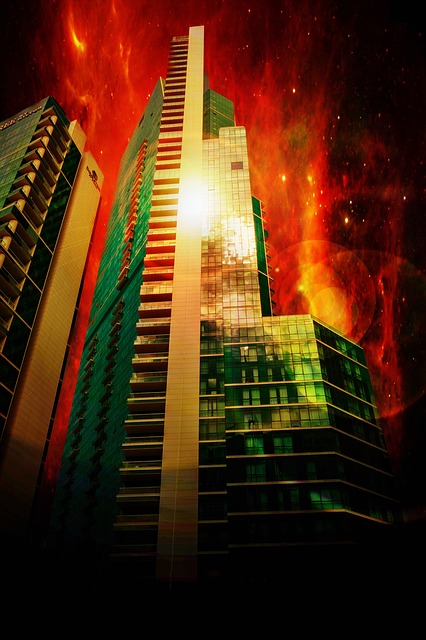 Free skyscraper dubai architecture illustration