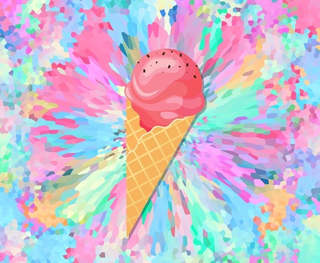 Eis, Sommer, Eis Essen, Süß, Eisbecher