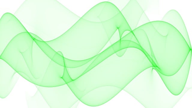 Free green curve abstract illustration