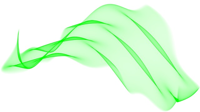 Free green curve abstract illustration