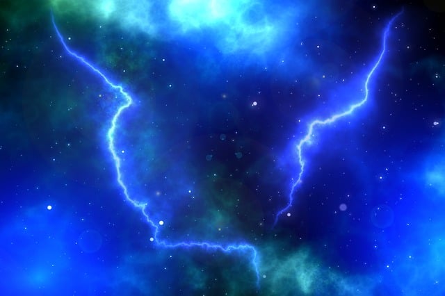 Free light lightning thunderstorm illustration