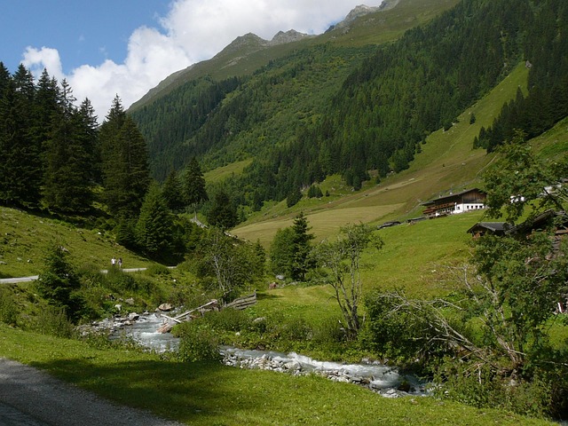 Austria, Vale, Pârâu, Peisaj, Alpin