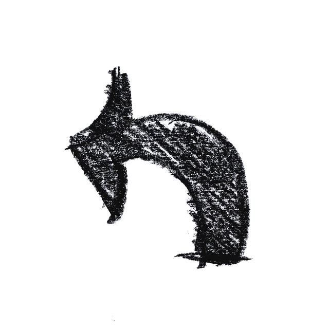 Free arrow handwork left illustration