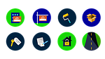 real estate, icons, marketing