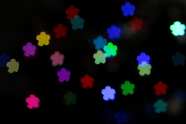 Free flower bokeh decorations illustration