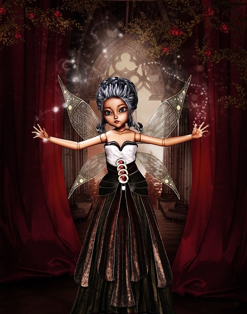 Free doll fairy hair illustration