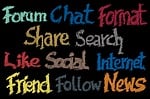 label, social, media