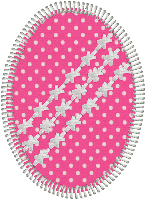 Free easter egg patchwork illustration
