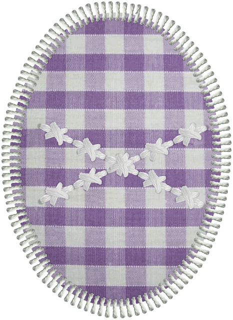 Free easter egg patchwork illustration