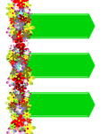 arrows, green, flowers