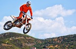 motocross rider, jump, dirt bike