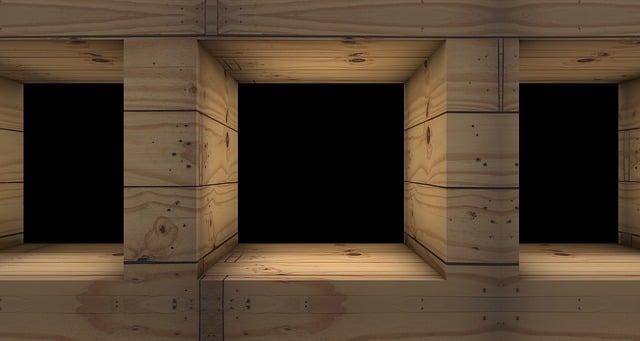 Free window niche wall illustration