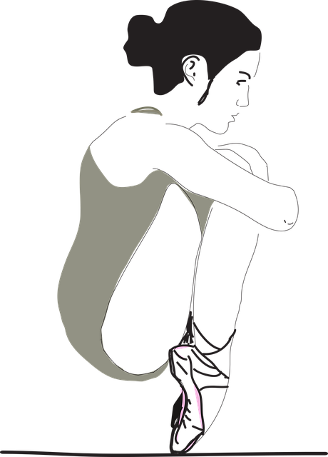 Free dance young lady little girl vector