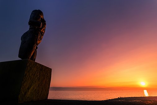 Escultura, Puesta Del Sol