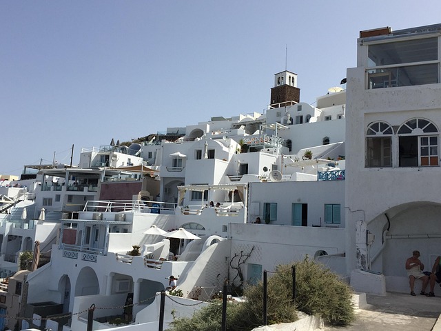 Free Santorini Ocean photo and picture