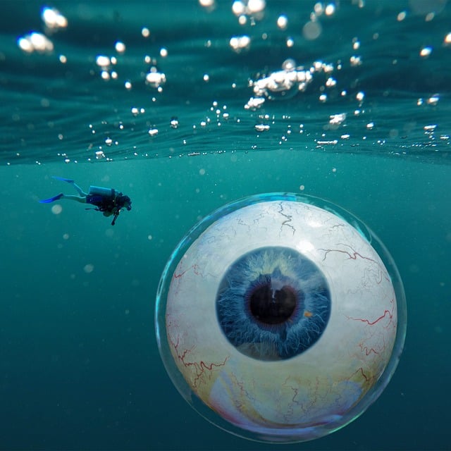 Free water eye eyeball illustration