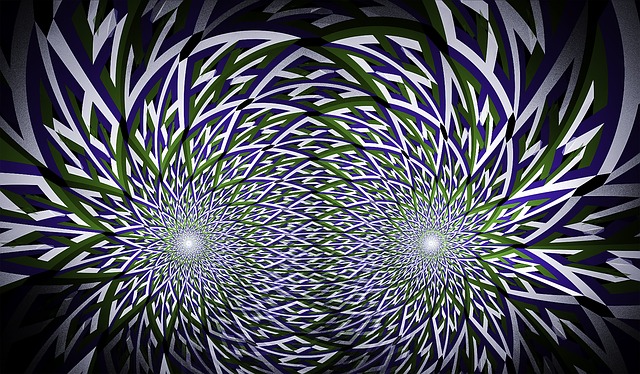 Free fractal blue green illustration