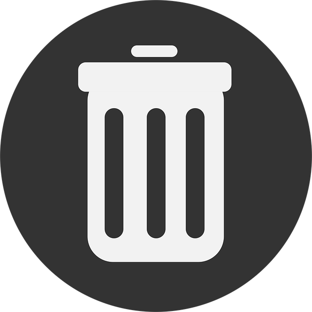 Free garbage garbage can clear illustration