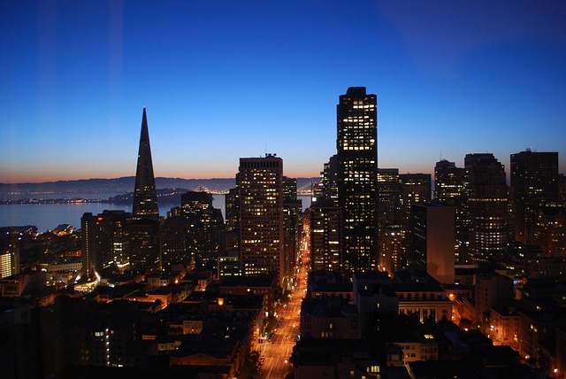 Stadt, Dämmerung, San Francisco, Natur
