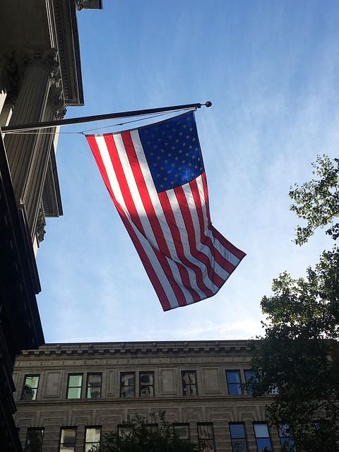 Boston, Massachusetts, Flagge, Blau
