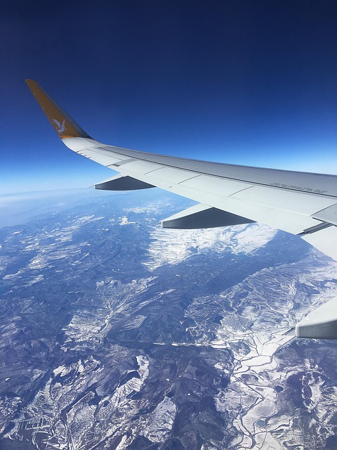 Himmel, Flugzeug, Flügel, Berg, Schnee