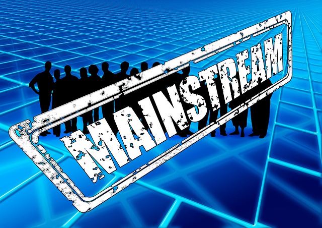 Free main flow mainstream direction illustration