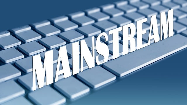 Free main flow mainstream direction illustration