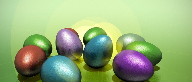 Free eggs spring easter illustration