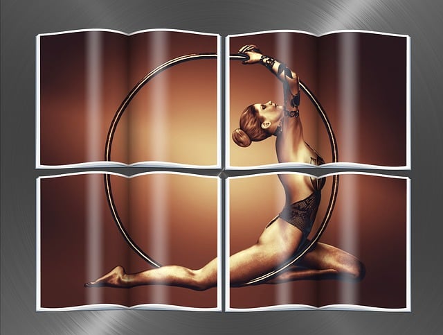 Free girl sport circle illustration