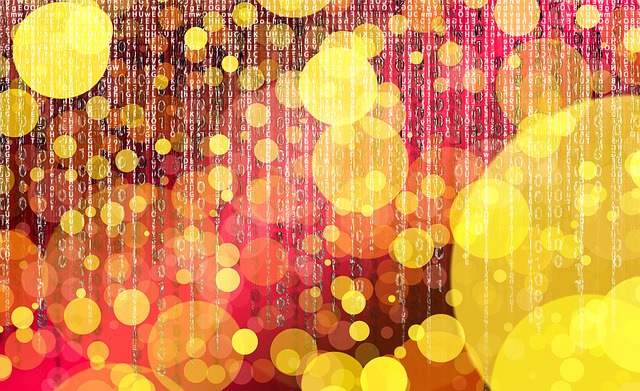 Free bokeh zero one illustration