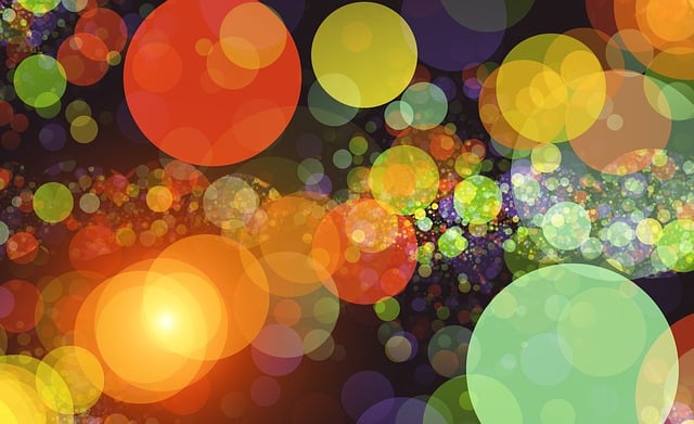 Free bokeh light blurred illustration
