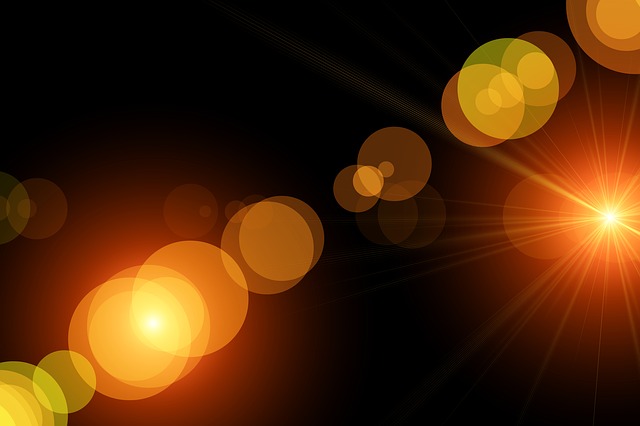 Free bokeh light blurred illustration