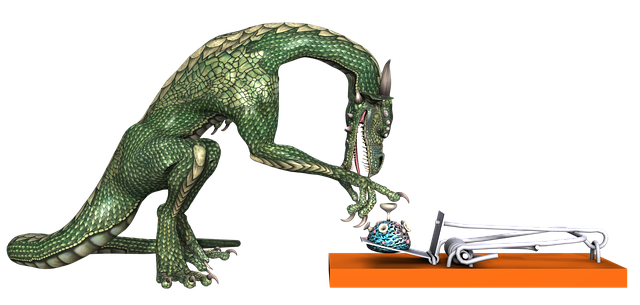 Free dragon fantasy fairytale illustration