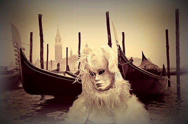 Free venice venice carnival mask illustration