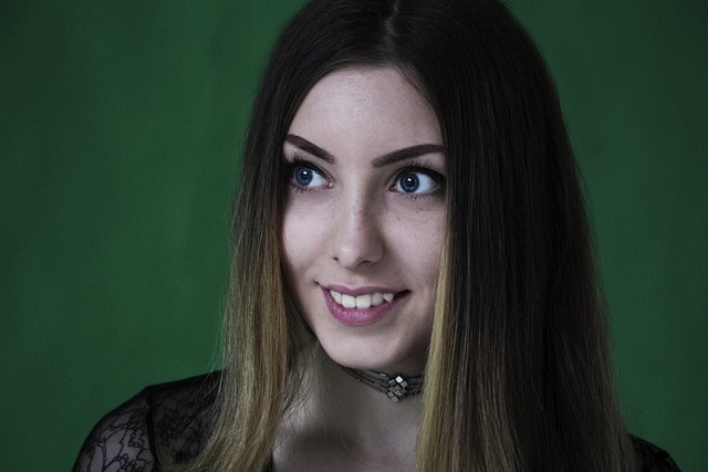 Jovem Mulher, Sorriso, Modelo, Foto