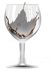 glass, glass of cognac, tasting