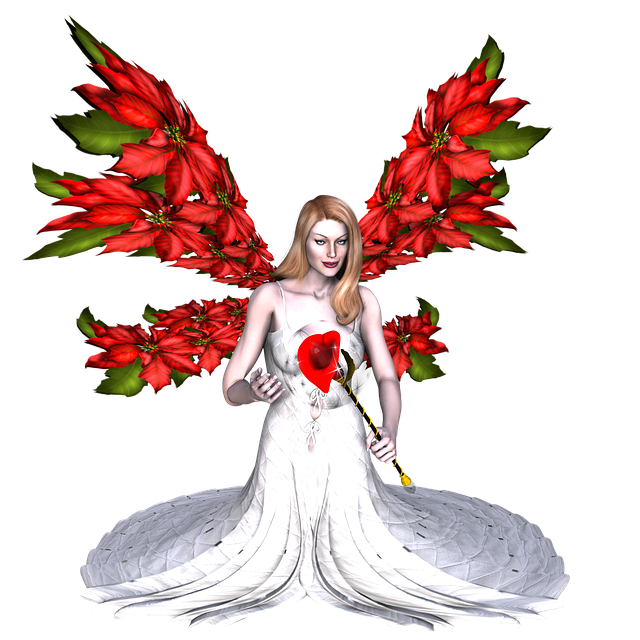 Free fairy girl wings illustration