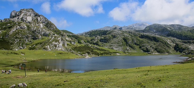 Landskab, Sø, Skat, Bjergene, Asturias