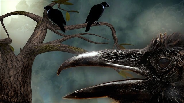 Download free HD stock image of Crow Tree Free crow tree heaven illustration