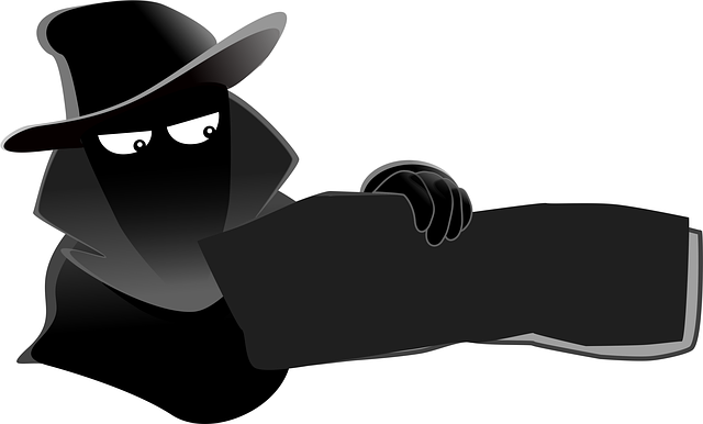 Free villain crime cartoon illustration
