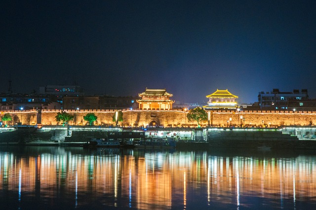 Free Night View Old Town photo and picture