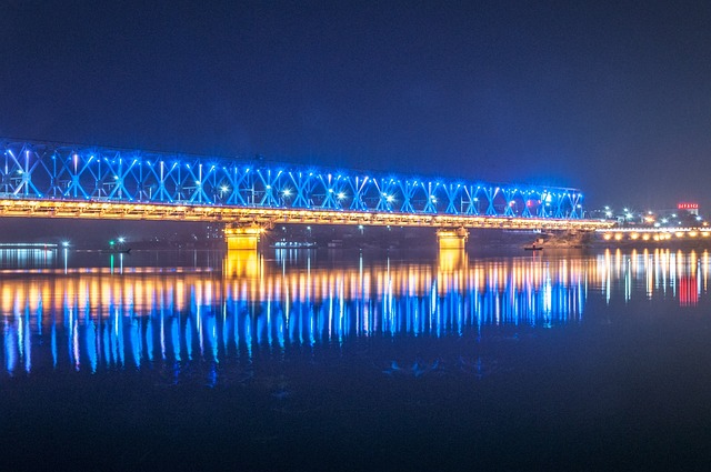 Free Night View Bridge photo and picture