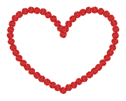 Coração, Forma, Rosa, Vermelho